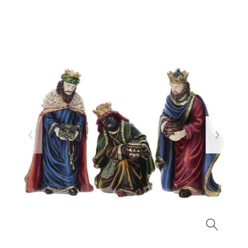 Raz Set of Three Kings Wise Men in resin nativity figures 30 cm